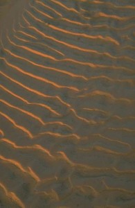 sand at sunset