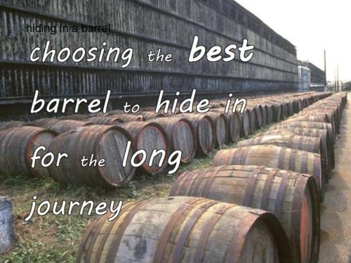 9-8 choosing the best barrel to hide in for the long journey