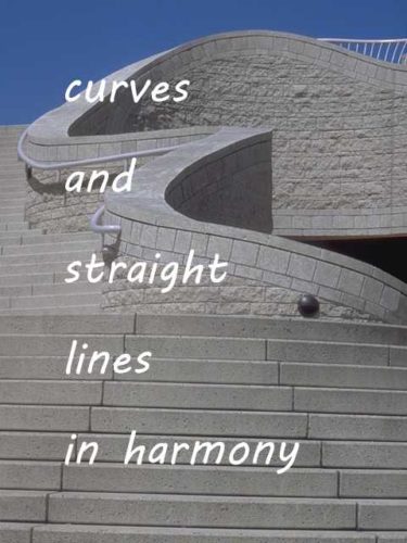curves and straight lines in harmony