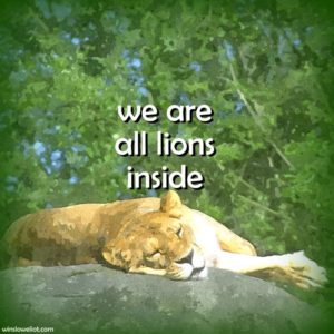 We are all lions inside