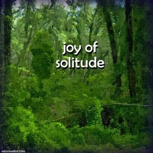 Joy of solitude