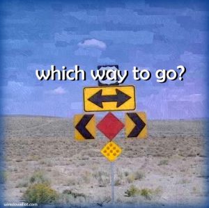 Which way to go?