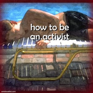 How to be an activist